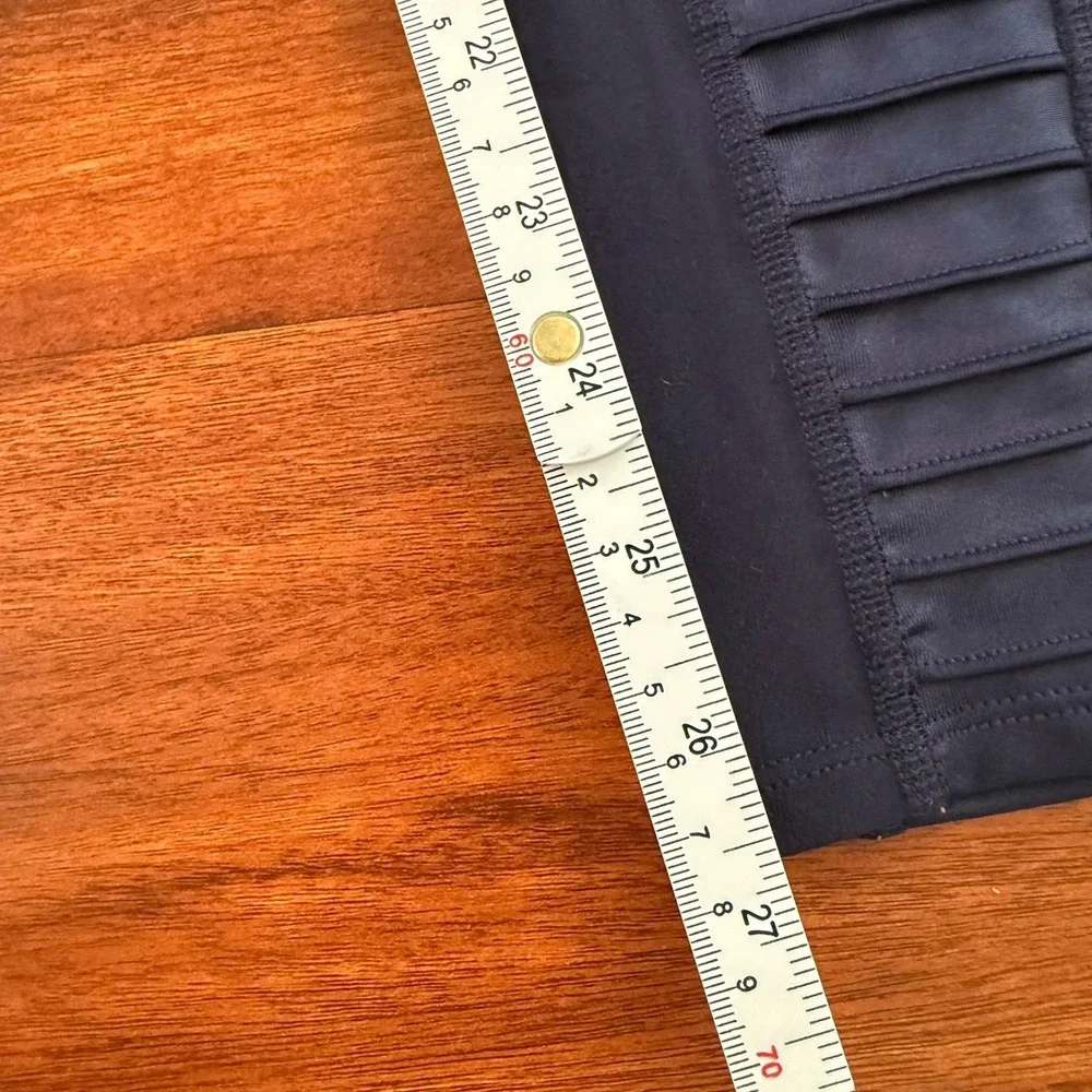 Alo Yoga Moto Leggings Women's Size XS Navy Blue High Waisted Full Length